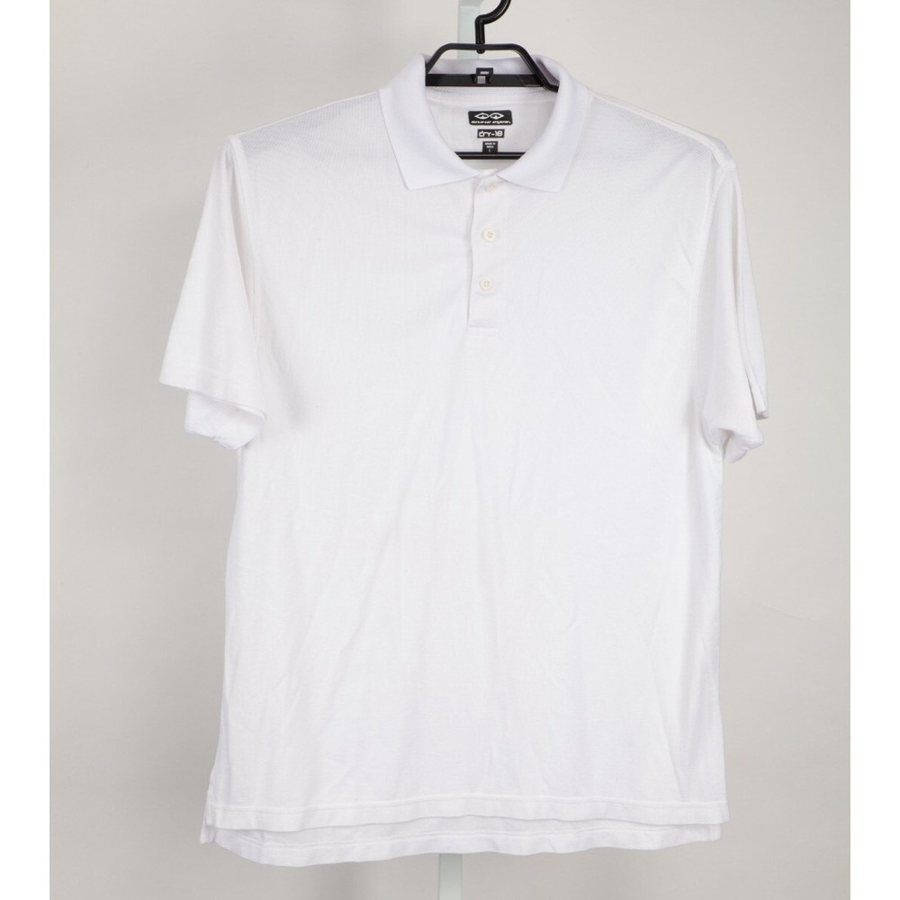 Snake Eyes Polo Shirt Men Large White Dry-18 Short Sleeve Cotton Blend Golf 2151